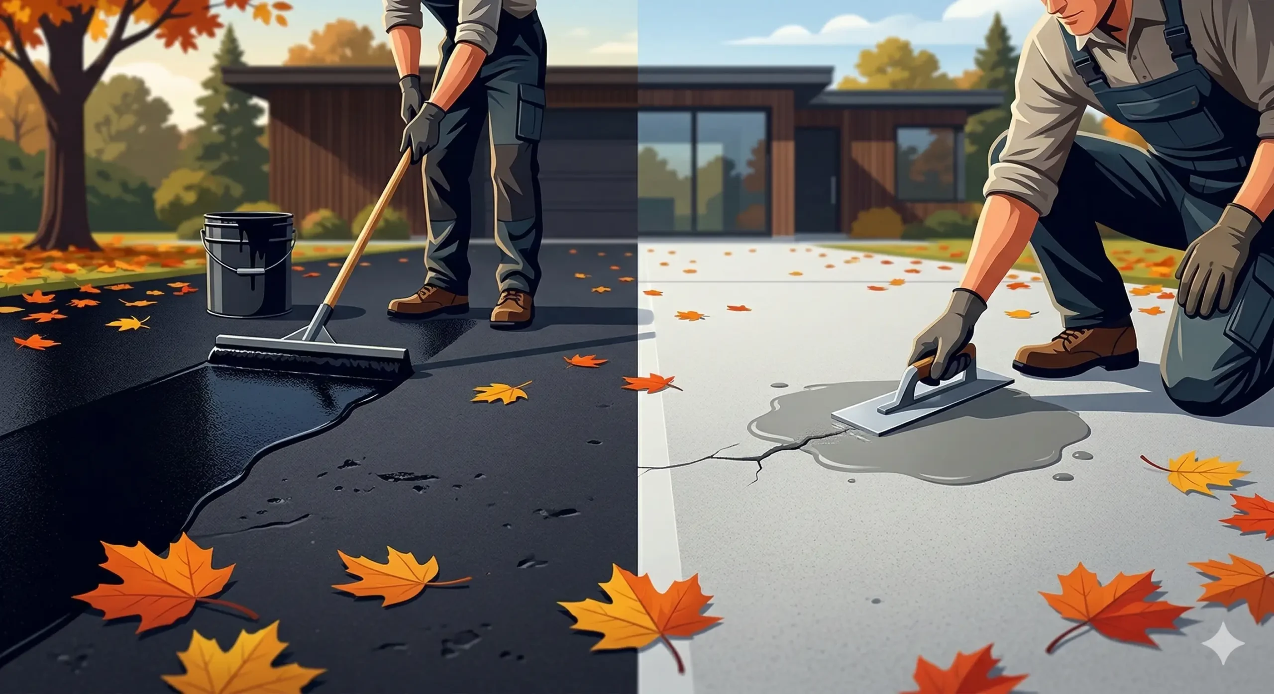 Read more about the article Driveway Repair Cost Guide for Concrete and Asphalt Surfaces